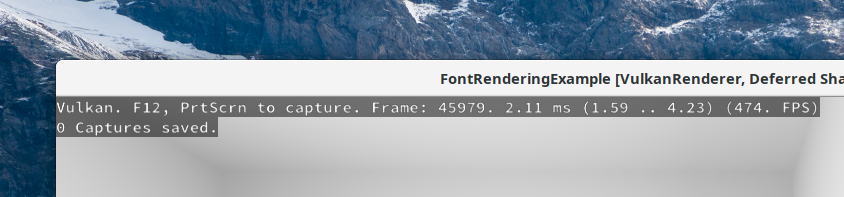 Renderdoc having successfully attached.